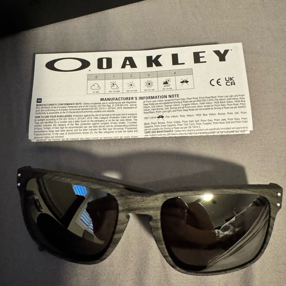 Oakley Holbrook XL Woodgrain Gray Men’s Sunglasses